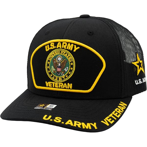 Retired US Army Veteran Hat Official Licensed Army Hat, Adjustable
